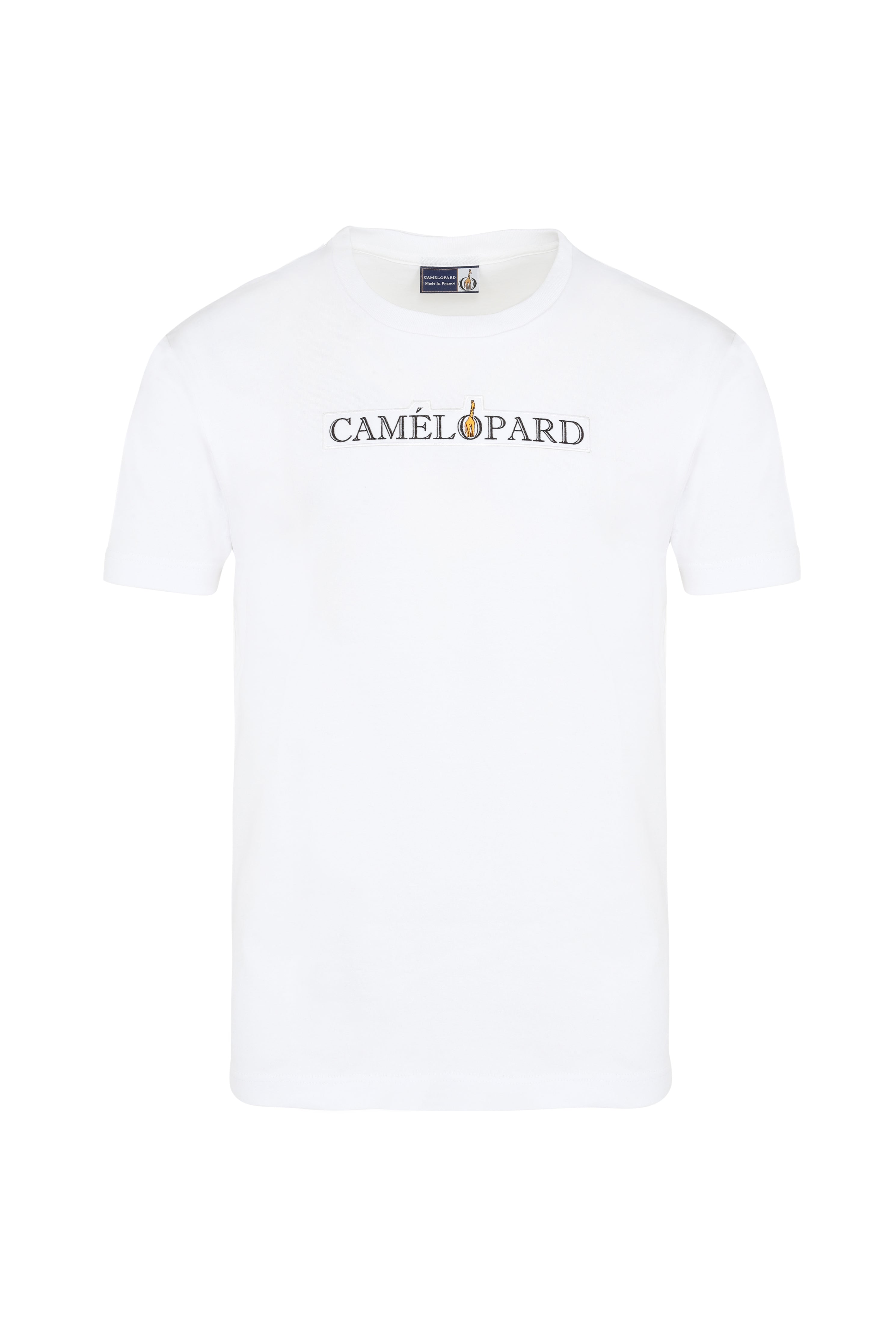 Men's white cotton t-shirt Made In France - Embroidered logo